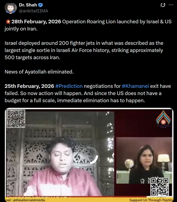 Screenshot of the original post