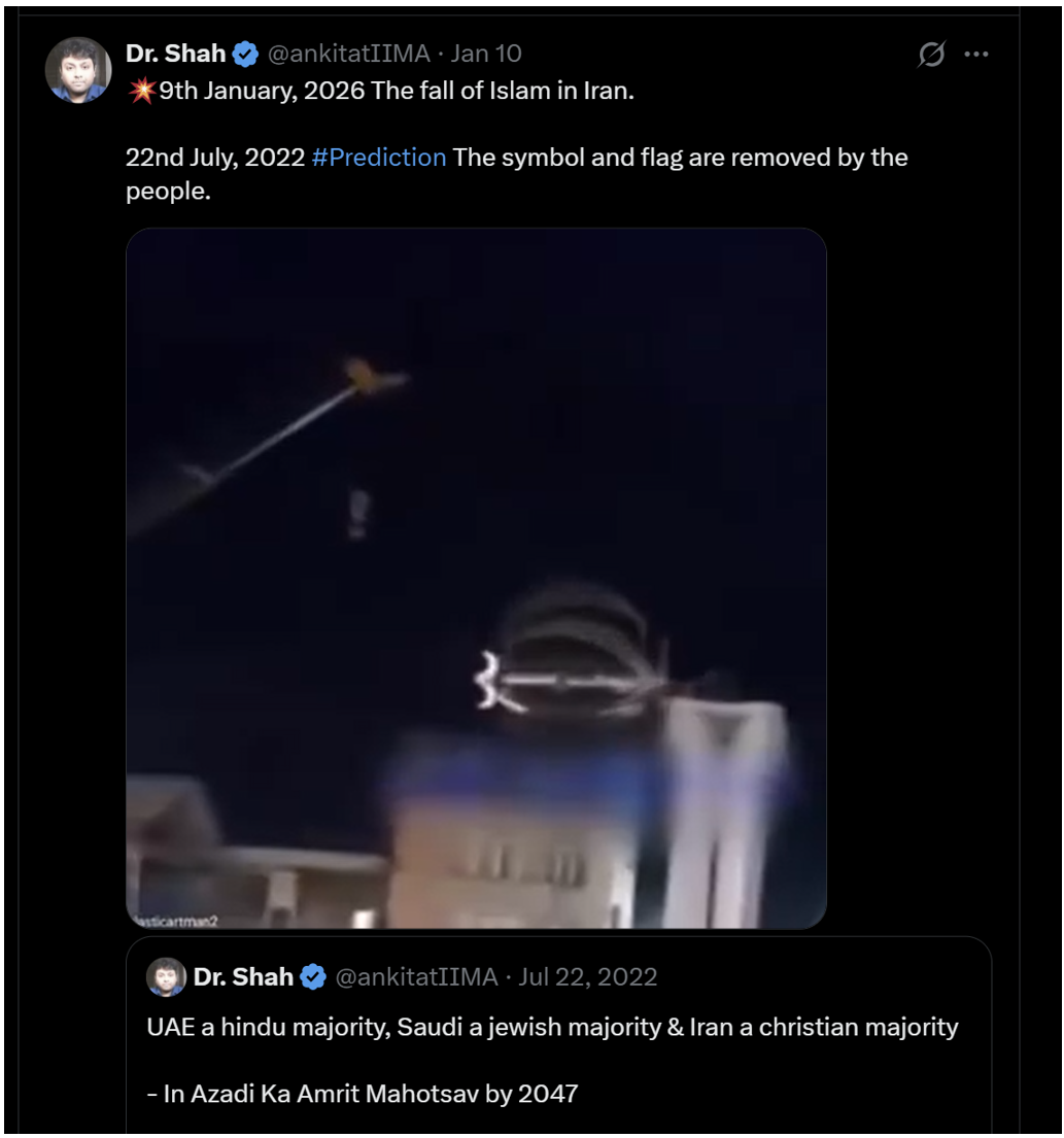 Screenshot of the original post