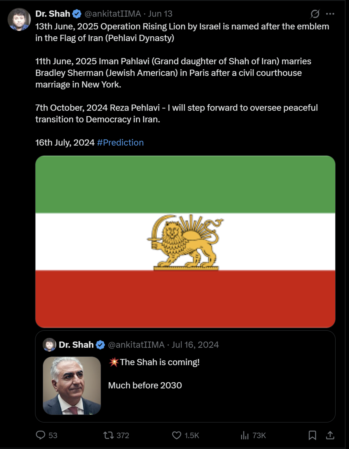 Screenshot of the original post