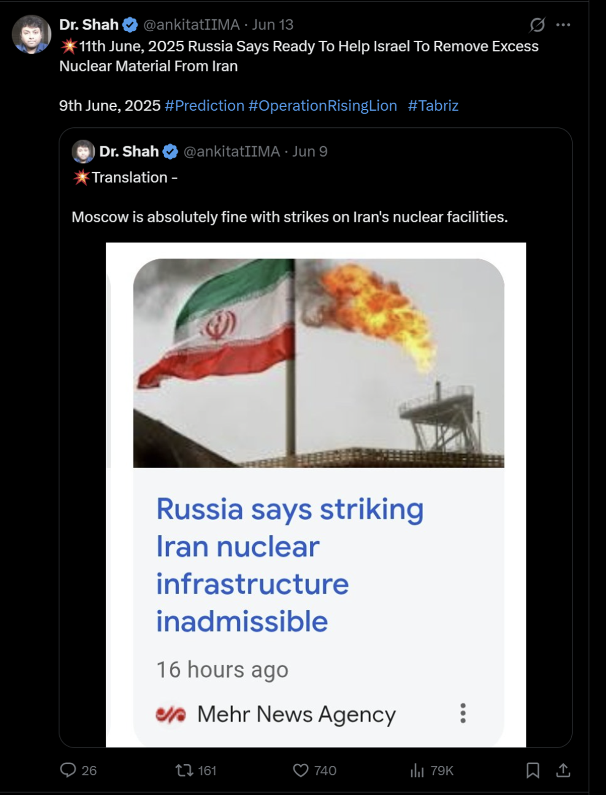 Screenshot of the original post