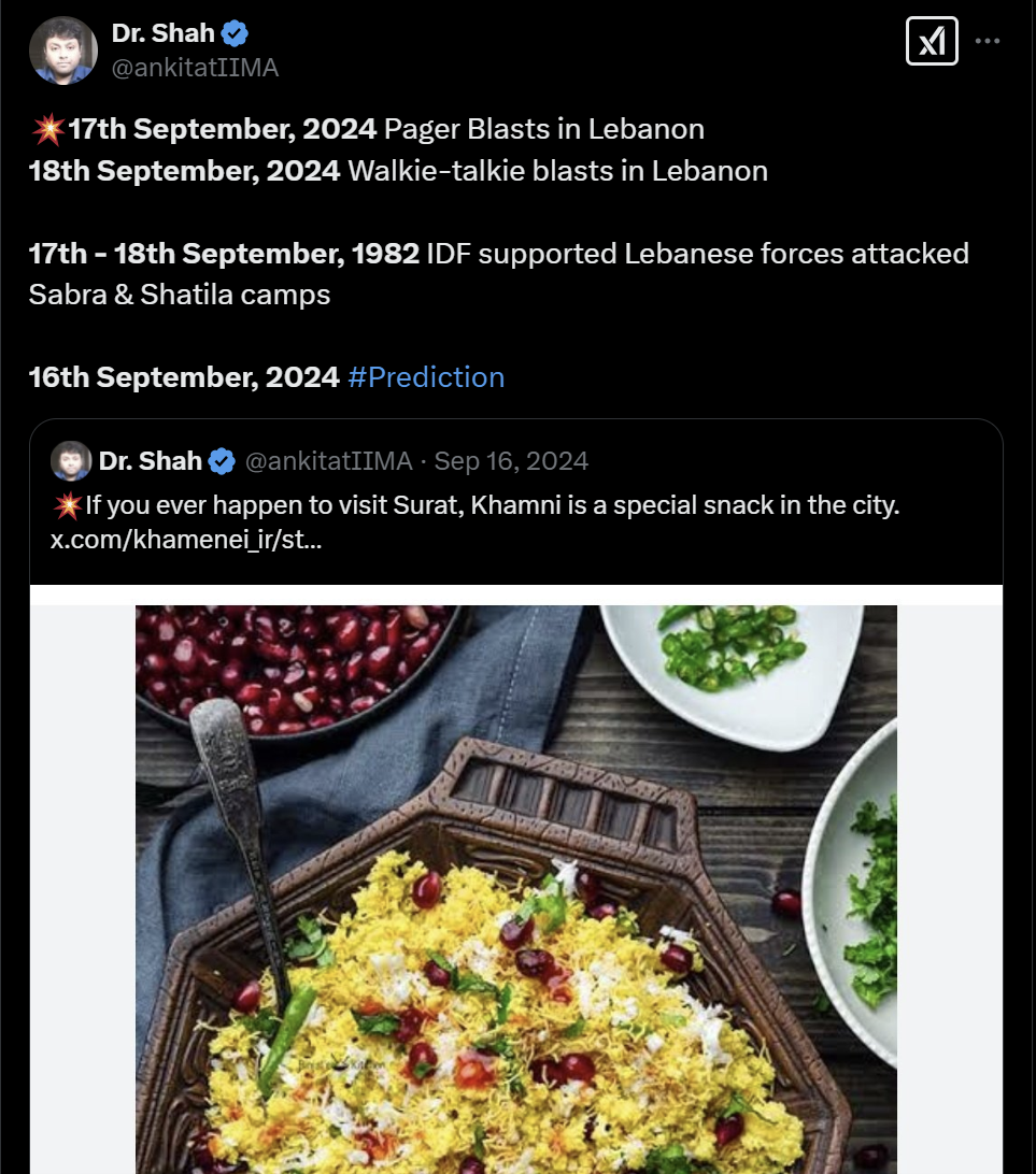 Screenshot of the original post