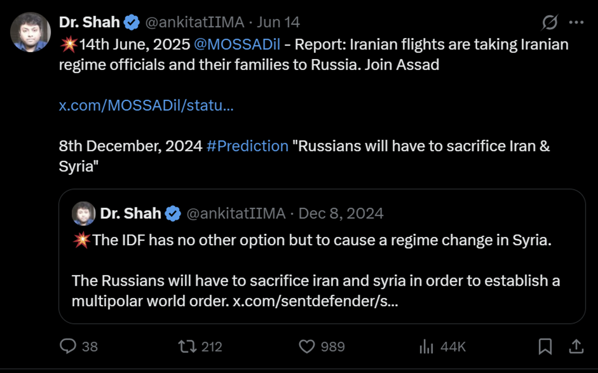 Screenshot of the original post