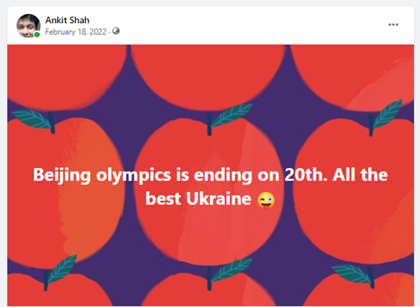 Screenshot of the original post