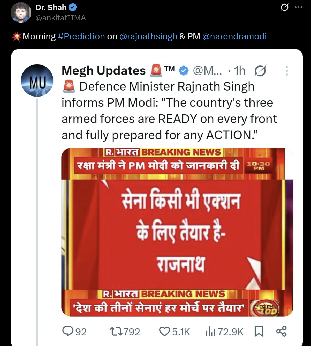 Screenshot of the original post