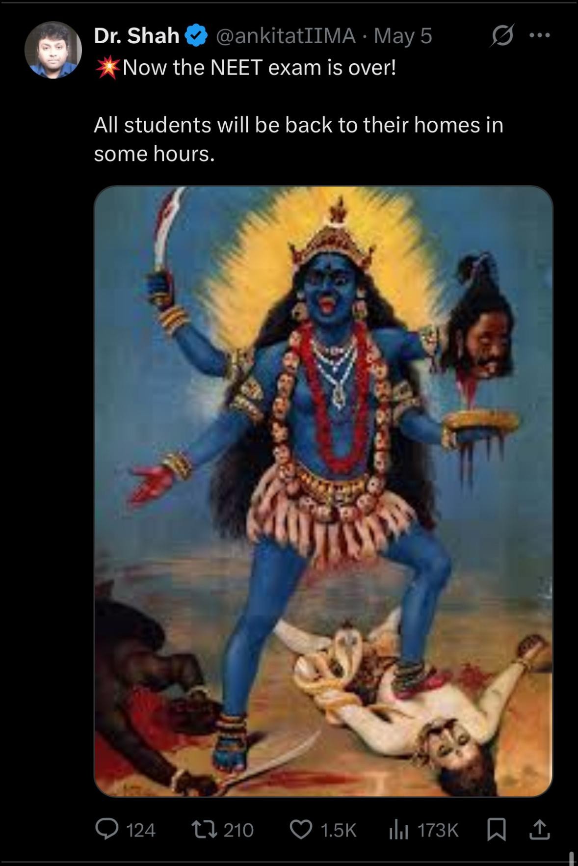 Screenshot of the original post