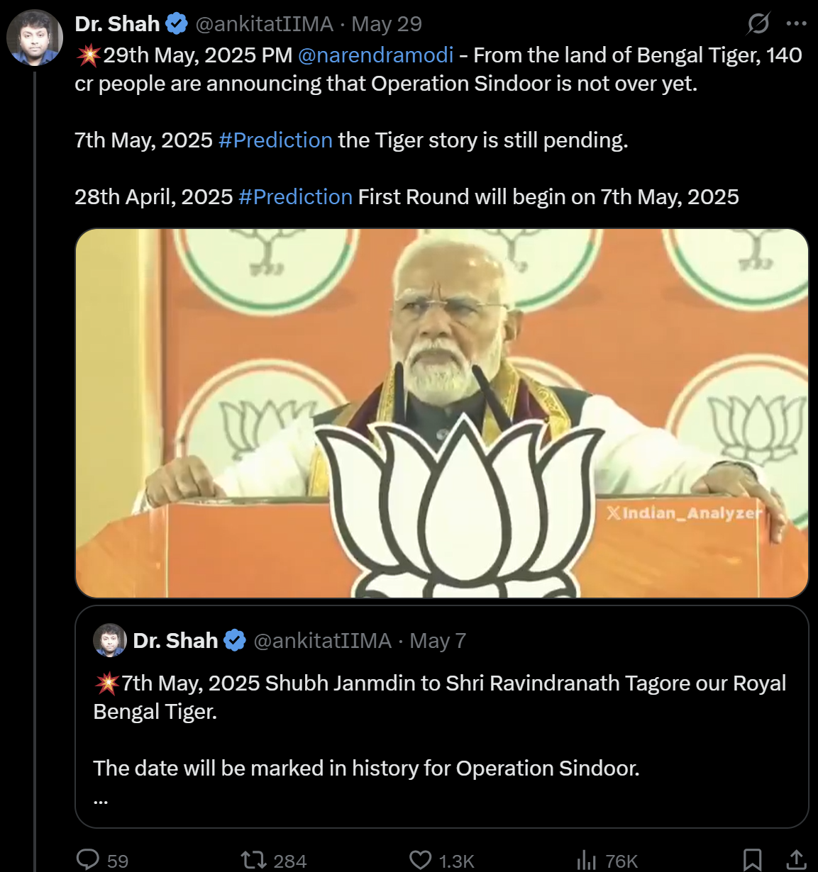 Screenshot of the original post