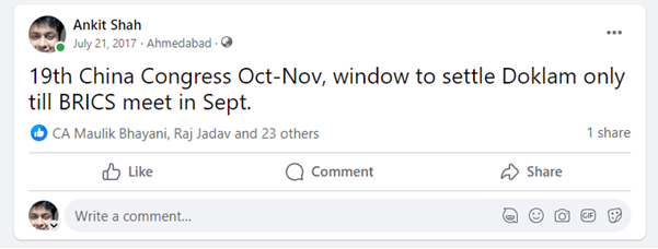 Screenshot of the original post