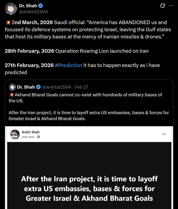 Screenshot of the original post
